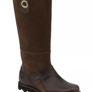 Women's Sorel Wicked Work Boot Brown Leather 8.5